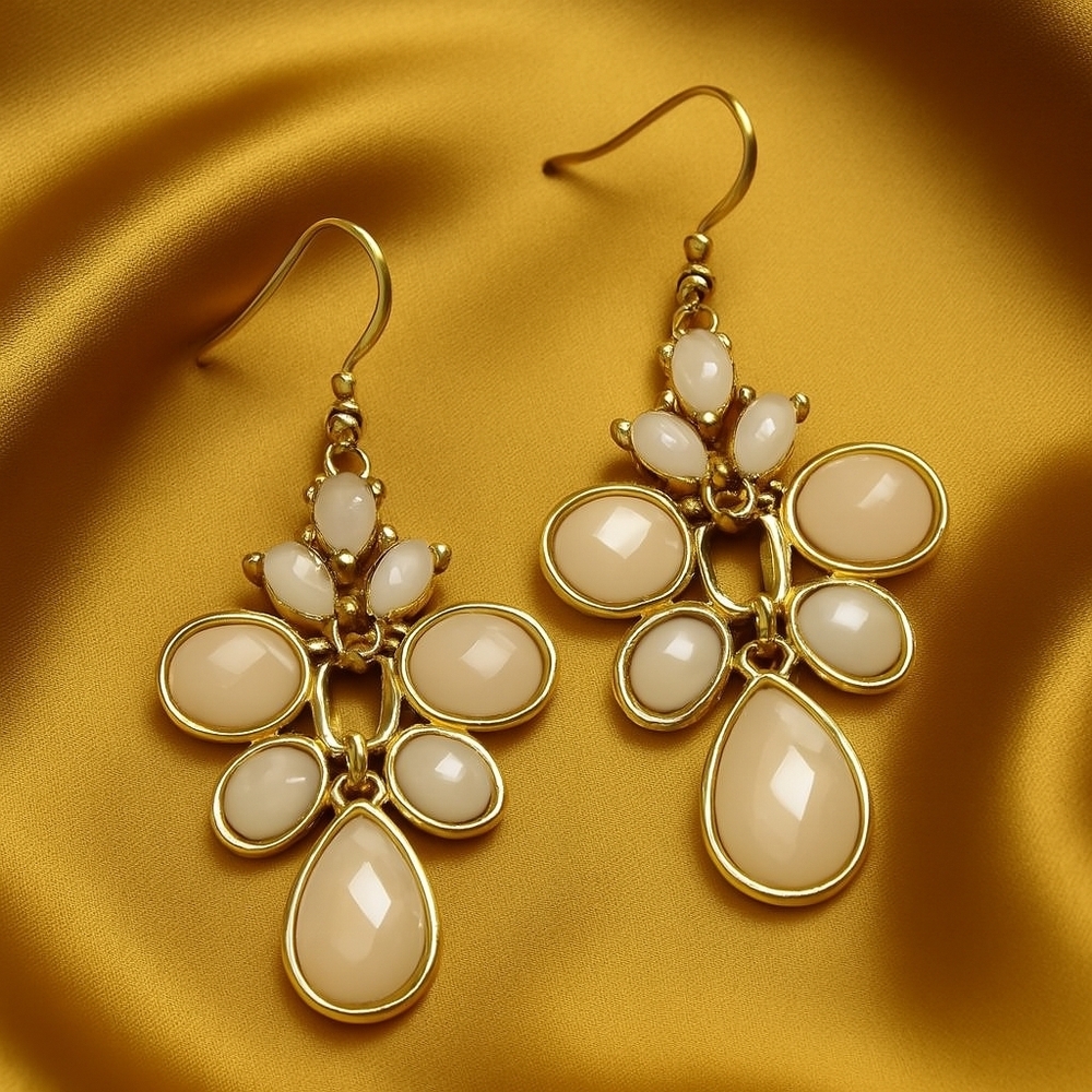 Charming Charlie Statement Gold-Tone Drop Earrings – 2" Women's Fashion Jewelry